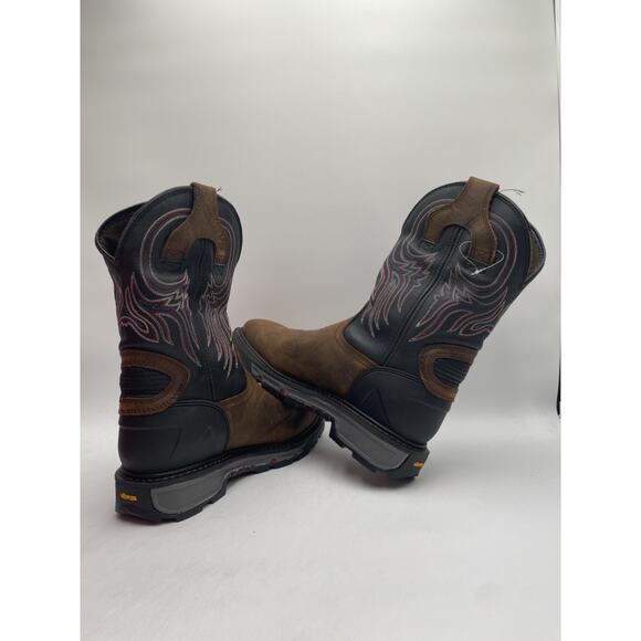 Justin WK2104 TANKER Men's NEW WITH DEFECT Steel-Toe Boot Brown US Size 11.5 - Picture 8 of 10